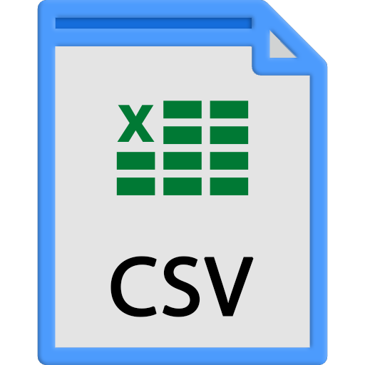 Open Data format 
csv